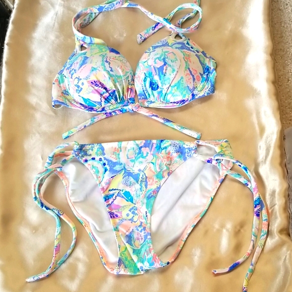 Victoria's Secret Neon Paisley Push up 32C Bikini